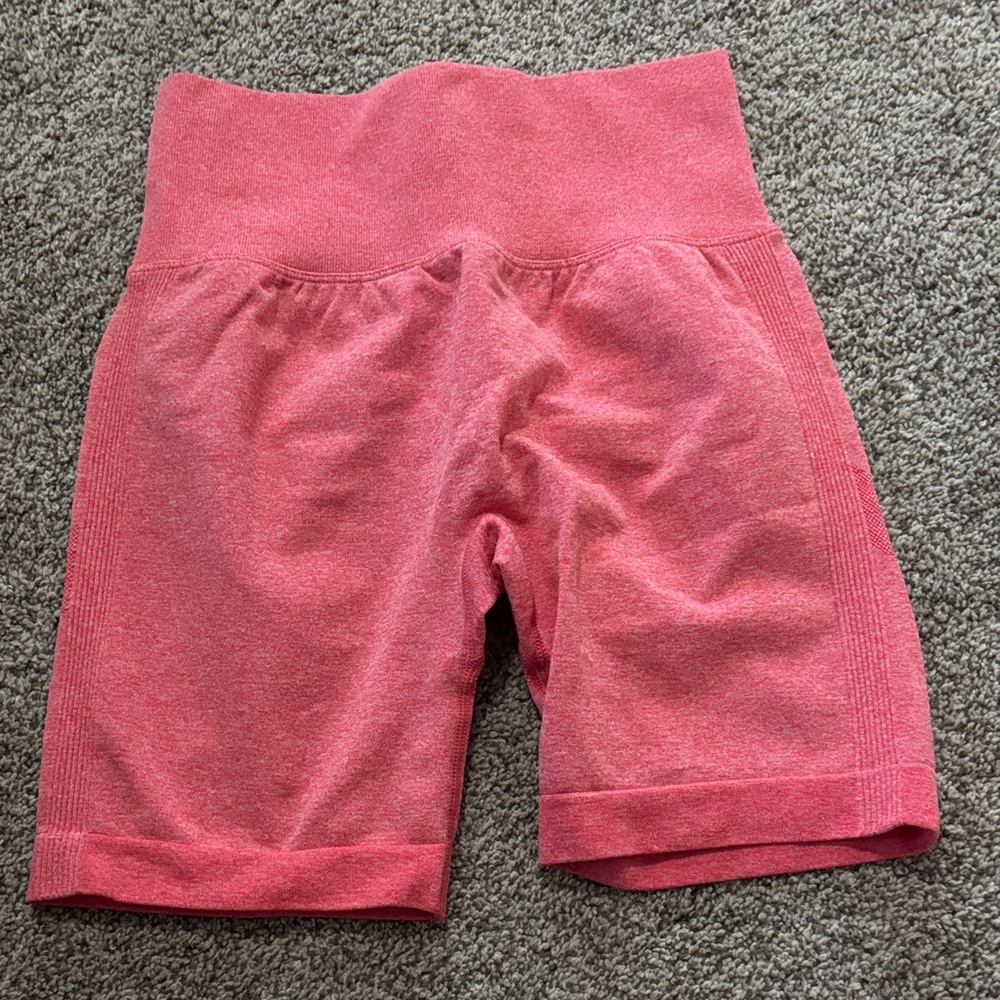 Pink High-Waisted Shorts